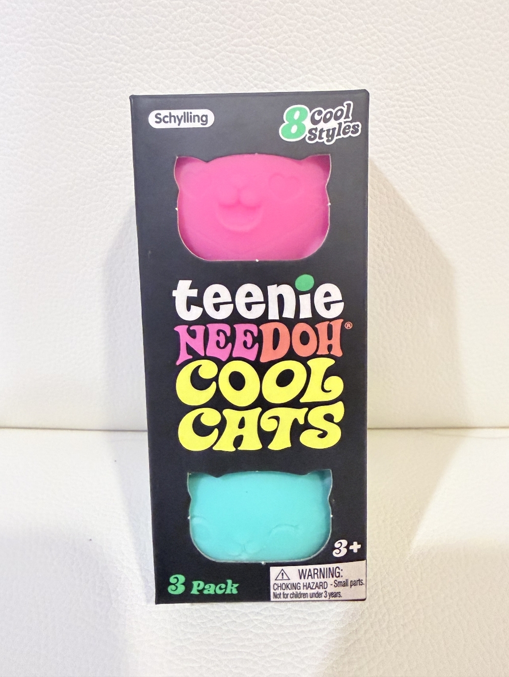 Needoh Tennie Cool Cats Stress Ball 3-Pack